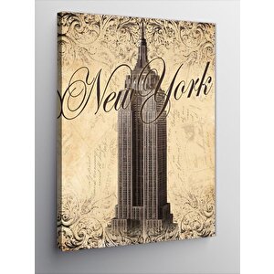 Kanvas Tablo New York'ta Gökdelen 100x140 cm