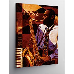 Kanvas Tablo Jazz Temalı 70x100 cm