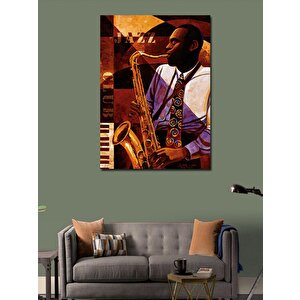 Kanvas Tablo Jazz Temalı