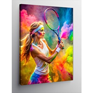Kanvas Tablo Tenis Temalı