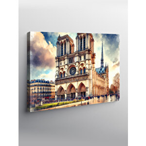 Kanvas Tablo Notre Dame Kilisesi 70x100 cm