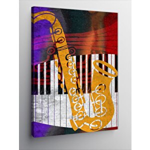 Kanvas Tablo Jazz Temalı 100x140 cm