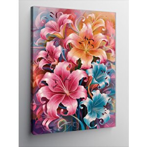 Kanvas Tablo Zambaklar 70x100 cm