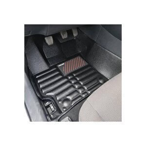 Land Rover Lr3/lr4 2004-günümüz Siyah Havuzlu Dikişsiz (press) Deri Paspas