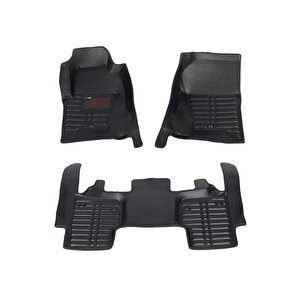 Land Rover Lr3/lr4 2004-günümüz Siyah Havuzlu Dikişsiz (press) Deri Paspas