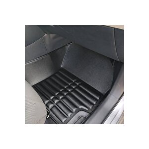 Range Rover Long Wheel Base 2013-2022 Siyah Havuzlu Dikişsiz (press) Deri Paspas