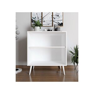 Novo Çok Amaçlı Dolap / Kapaklı Raflı Dolap /meşe - Beyaz