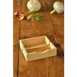 Bambu Masa Üstü Kare Yatay Peçetelik 19 Cm Kahverengi – Thn76066 C1-1-18