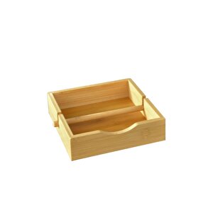 Bambu Masa Üstü Kare Yatay Peçetelik 19 Cm Kahverengi – Thn76066 C1-1-18