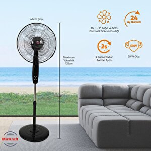 Mirkraft Fs-40br Stand Fan Uzaktan Kumandalı vantilatör