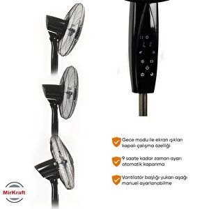 Mirkraft Fs-40br Stand Fan Uzaktan Kumandalı vantilatör
