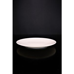 Digithome Lombardino Minimalist Modern Sade 6'lı Porselen Servis Tabağı 25 Cm