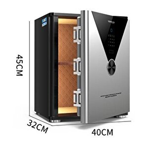 HAKAN KASA Vulcan Serisi Dijital Şifreli & Parmak İzli Akıllı Çelik Kasa Dz-45