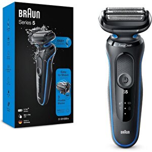 Yeni Seri 5 B1000s Kablosuz Tıraş Makinesi, Autosense, Easyclean, Easyclick, Islak & Kuru