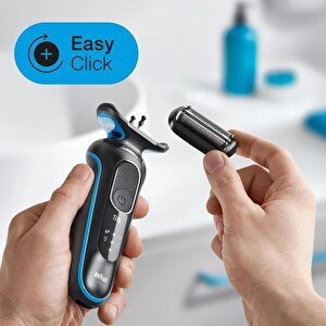 Braun Yeni Seri 5 B1000s Kablosuz Tıraş Makinesi, Autosense, Easyclean, Easyclick, Islak & Kuru