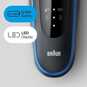 Braun Yeni Seri 5 B1000s Kablosuz Tıraş Makinesi, Autosense, Easyclean, Easyclick, Islak & Kuru