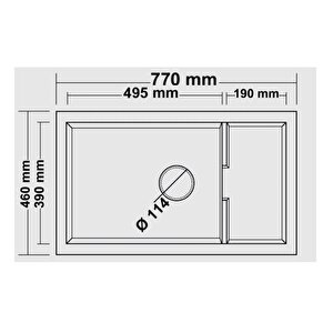 Patara Granit Eviye Gri