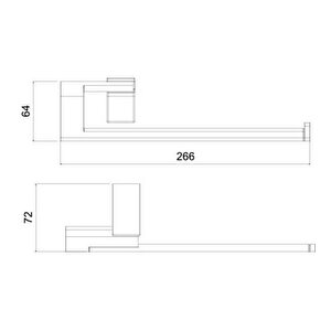Premium Kağıt Havluluk Kapaksız Mat Siyah