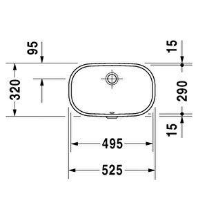 D-code Tezgah Altı Lavabo 49 Cm