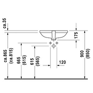 D-code Tezgah Altı Lavabo 49 Cm