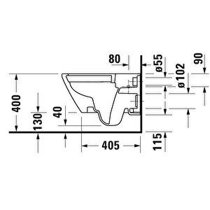 Duravit D-neo Rimless Asma Klozet Seti