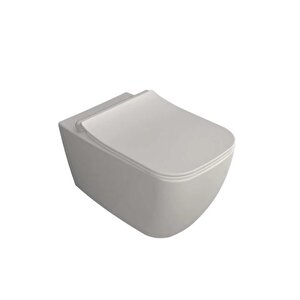 Isvea Vea Cubo Rimless Asma Klozet Mat Beyaz Kapak Hari̇çti̇r.
