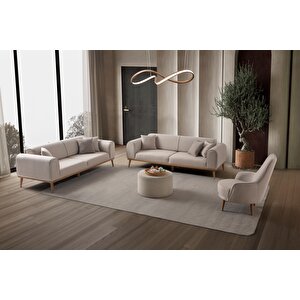 Rebul 3+3+1 Koltuk Takımı Sütlü Kahve