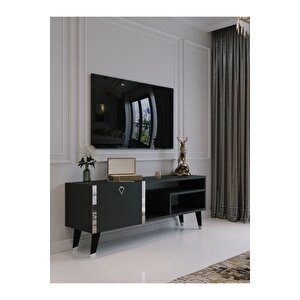 Festival Tv Sehpası S6307-4 Antrasit Silver Detaylı Minifiks Bağlantı Tv Ünitesi