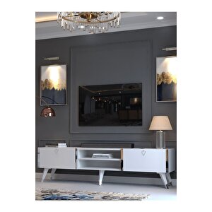 Festival Tv Sehpası S3830-1 Silver Beyaz