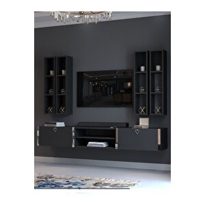 Festival Tv Ünitesi S13001-4 Antrasit Silver Duvara Monte Tv Sehpası