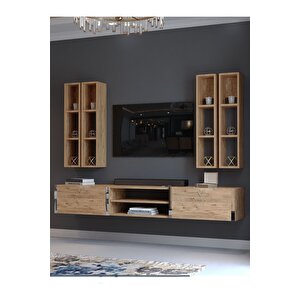 Festival Tv Ünitesi S13001-6 Atlantik Çam Silver Duvara Monte Tv Sehpası