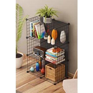 Telorans 6 Bölmeli̇ Raf Organi̇zer Ki̇taplik 30x30 Cm