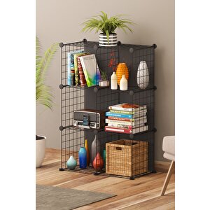 Telorans 6 Bölmeli̇ Raf Organi̇zer Ki̇taplik 30x30 Cm