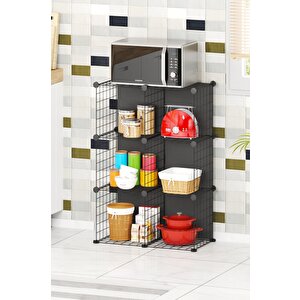 Telorans 6 Bölmeli̇ Raf Organi̇zer Ki̇taplik 30x30 Cm