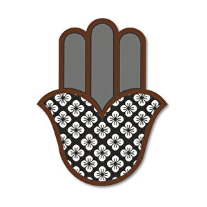 El Yapımı Üç Boyutlu Hamsa Bereket Eli Duvar Dekoru