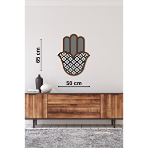El Yapımı Üç Boyutlu Hamsa Bereket Eli Duvar Dekoru
