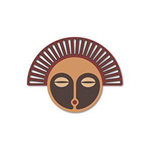 El Yapımı Üç Boyutlu Ahşap Modern Afrika Kabile Maskesi Ev Ve Ofis Duvar Dekoru