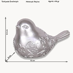 Birdy Dekoratif Obje Gümüş