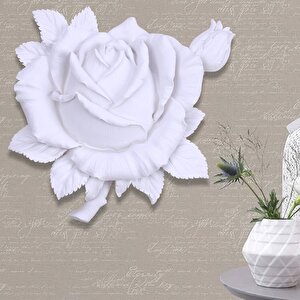 Roze Dekoratif Çiçek Beyaz