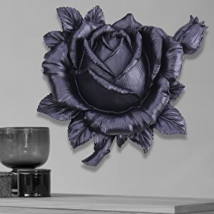 Roze Dekoratif Çiçek Siyah