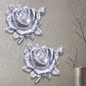 Roze Dekoratif Çiçek Gümüş