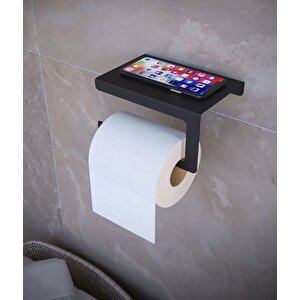 Metal Telefon Koyma Özellikli Tuvalet Kağıdı Askılığı