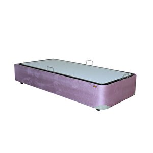 Baza Sandıklı 13426 Tay Tüy Pembe  Kumaş Model Metal Fırın Boya 90*190 El Yapım