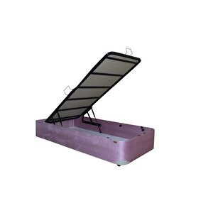 Baza Sandıklı 13426 Tay Tüy Pembe  Kumaş Model Metal Fırın Boya 90*190 El Yapım