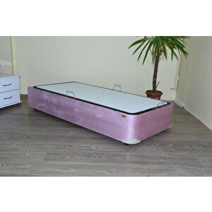 Baza Sandıklı 13426 Tay Tüy Pembe  Kumaş Model Metal Fırın Boya 90*190 El Yapım