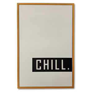 El Yapımı Üç Boyutlu Chill Ahşap Tablo