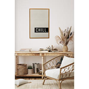 El Yapımı Üç Boyutlu Chill Ahşap Tablo
