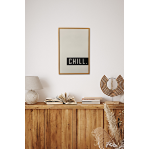 El Yapımı Üç Boyutlu Chill Ahşap Tablo