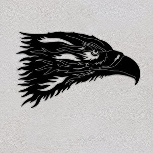 , Kartal Kafası Metal Duvar Tablo
