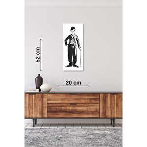 El Yapımı Üç Boyutlu Charlie Chaplin Tablo